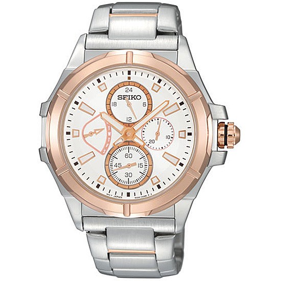 AAA 1:1 Replica Seiko Mens Watches White Dial Quartz 44MM SRL034P1 Watch