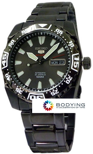 AAA 1:1 Replica Seiko-5-Sports Mens Watches Black Dial Automatic 40MM SRP169K1 Watch