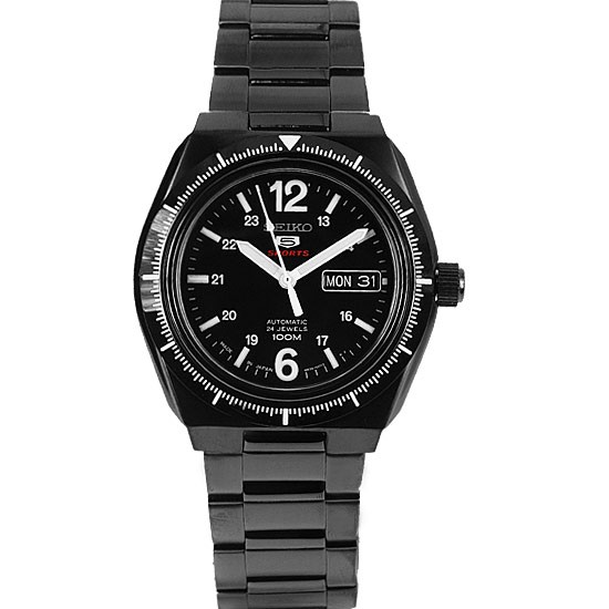 AAA 1:1 Replica Seiko-5-Sports Mens Watches Black Dial Automatic 36MM SRP249J1 Watch