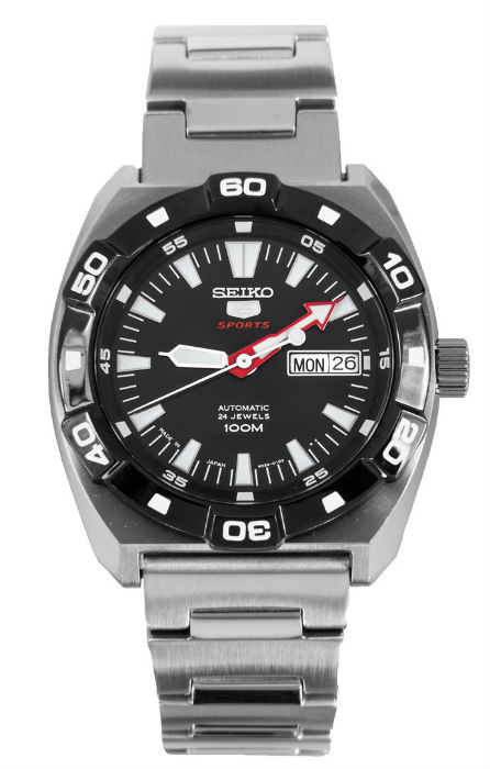 AAA 1:1 Replica Seiko-5-Sports Mens Watches Black Dial Automatic 46MM SRP285J1 Watch