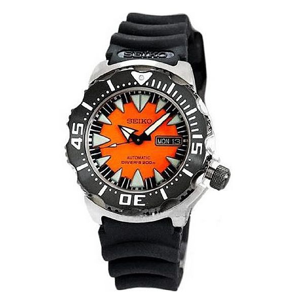AAA 1:1 Replica Seiko-Monster-Diver-Collection Mens Watches Orange Dial Automatic 42MM SRP315J1 Watch