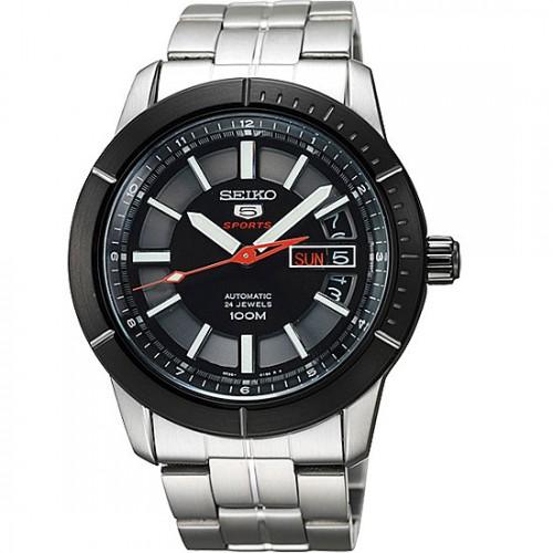 AAA 1:1 Replica Seiko-5-Sports Mens Watches Black Dial Automatic 42MM SRP341K1 Watch