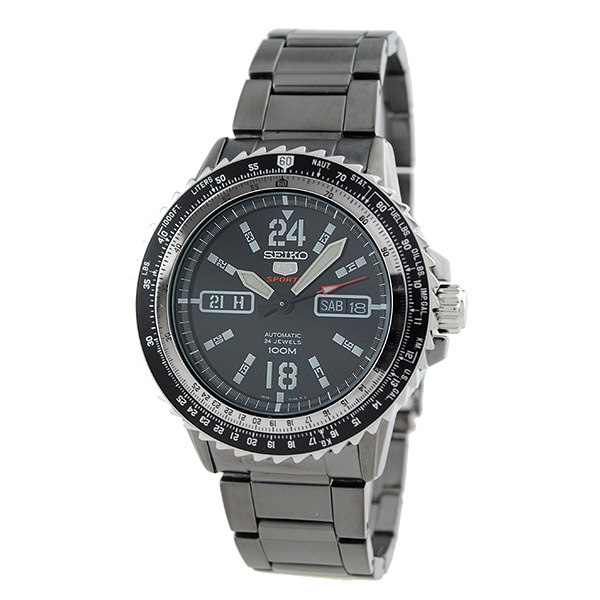 AAA 1:1 Replica Seiko-5-Sports Mens Watches Black Dial Automatic 42MM SRP355K1 Watch