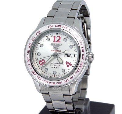 AAA 1:1 Replica Seiko-5-Sports Ladies Watches White Dial Automatic 36MM SRP368K1 Watch