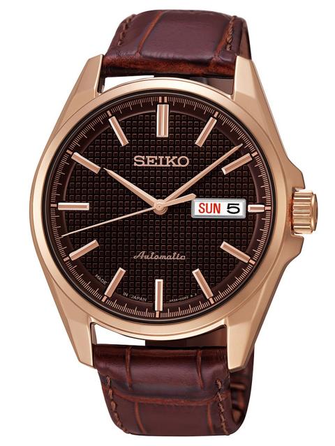 AAA 1:1 Replica Seiko Mens Watches Brown Dial Automatic 39MM SRP470J1 Watch