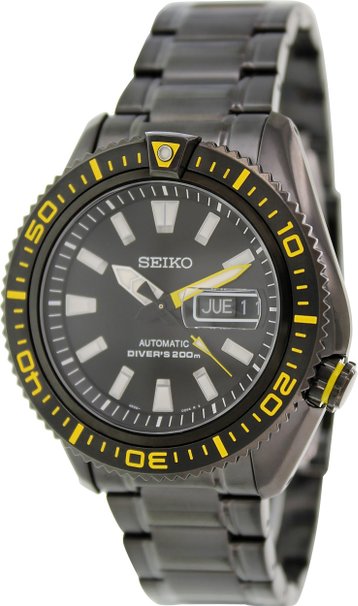 AAA 1:1 Replica Seiko Mens Watches Black Dial Automatic 45MM SRP499K1 Watch