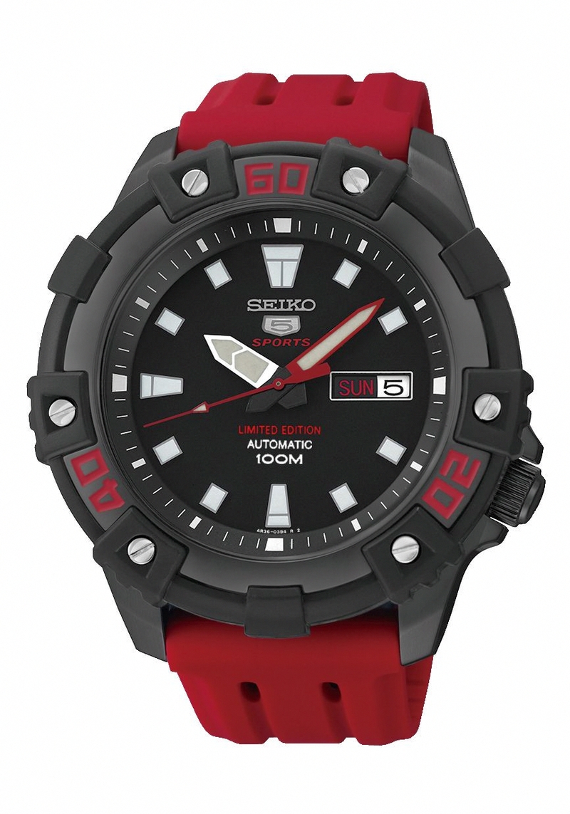 AAA 1:1 Replica Seiko-5-Sports Mens Watches Black Dial Automatic 46MM SRP507K1 Watch