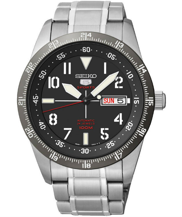 AAA 1:1 Replica Seiko-5-Sports Mens Watches Black Dial Automatic 42MM SRP519K1 Watch