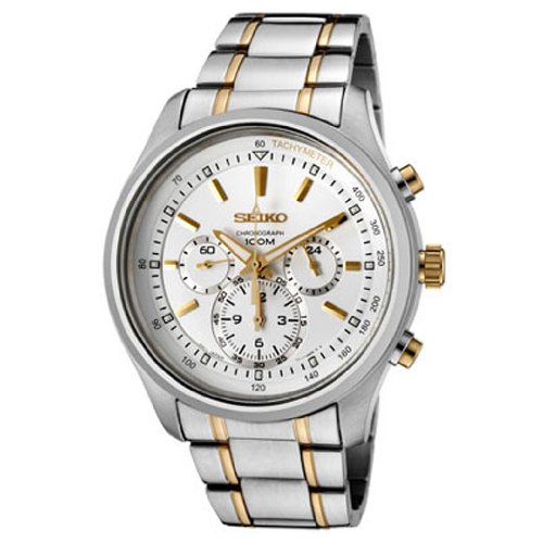 AAA 1:1 Replica Seiko-Chronograph Mens Watches White Dial Quartz 43MM SRW005P1 Watch