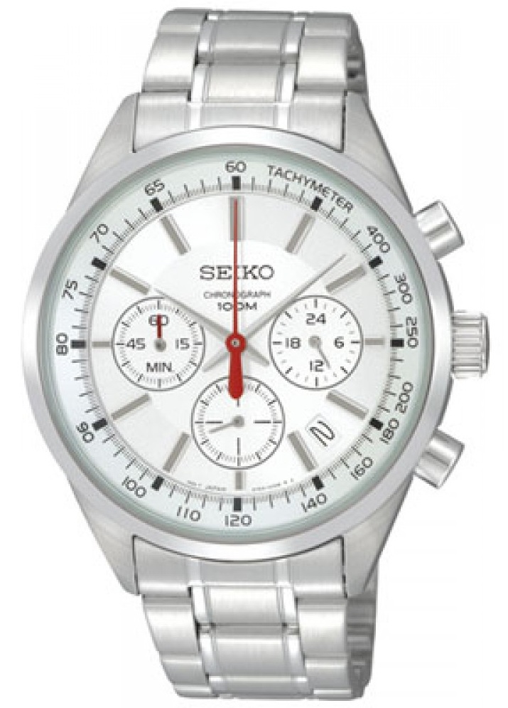 AAA 1:1 Replica Seiko-Chronograph Watches White Dial Quartz 41MM SSB035P1 Watch