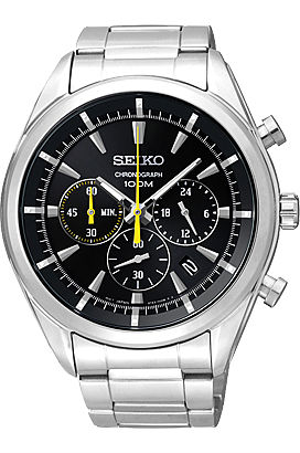 AAA 1:1 Replica Seiko Mens Watches Black Dial Automatic 45MM SSB087P1 Watch