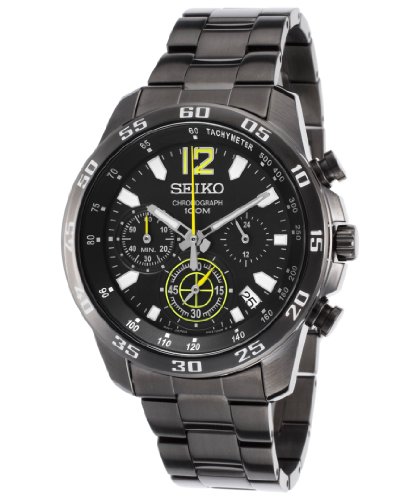 AAA 1:1 Replica Seiko Mens Watches Black Dial Quartz 41MM SSB131P1 Watch