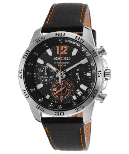 AAA 1:1 Replica Seiko Mens Watches Black Dial Quartz 41MM SSB135P1 Watch