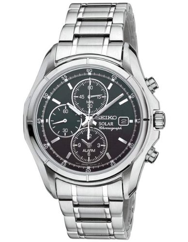 AAA 1:1 Replica Seiko-Usa Mens Watches Black Dial Solar 40MM SSC001 Watch