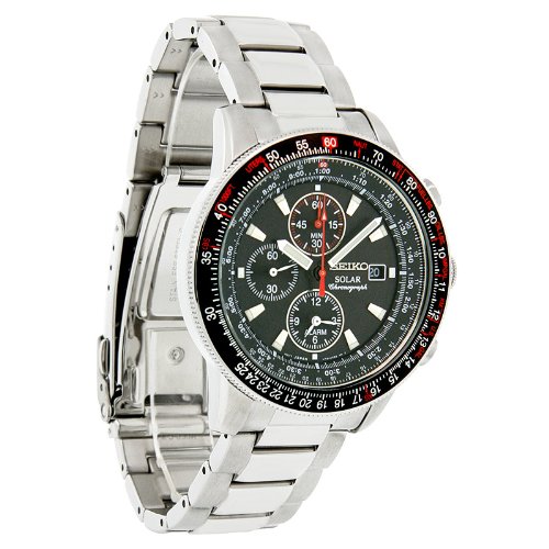 AAA 1:1 Replica Seiko-Usa Mens Watches Black Dial Solar 40MM SSC007 Watch