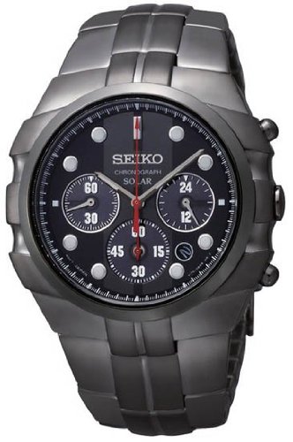 AAA 1:1 Replica Seiko-Usa Mens Watches Black Dial Solar 41MM SSC091 Watch