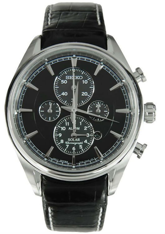 AAA 1:1 Replica Seiko Mens Watches Gray Dial Solar 42MM SSC211P2 Watch