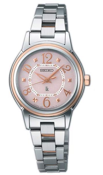 AAA 1:1 Replica Seiko-Japan-Domestic-Lukia Ladies Watches Pink Gold Dial Solar 28MM SSVE060_japan Watch