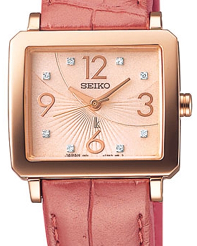 AAA 1:1 Replica Seiko-Japan-Domestic-Lukia Ladies Watches Pink Dial Quartz 21 x 25MM SSVY120_japan Watch