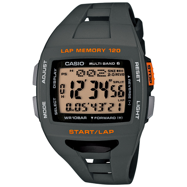 AAA 1:1 Replica Casio-Phys Mens Watches Orange Dial Solar 49 x 45MM STW-1000-8JF Watch