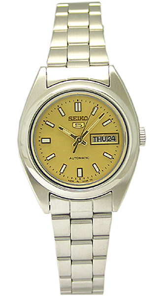 AAA 1:1 Replica Seiko-5 Ladies Watches Gold Dial Automatic SUAD19K1 Watch