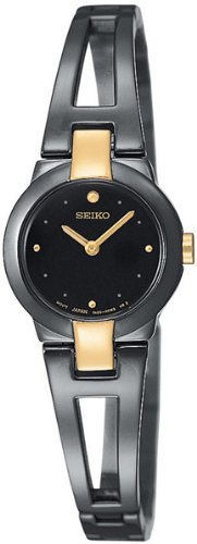 AAA 1:1 Replica Seiko-Usa Ladies Watches Black Dial Japanese Quartz 20MM SUJA80 Watch