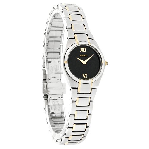 AAA 1:1 Replica Seiko-Women Ladies Watches Black Dial Japanese quartz SUJE74 Watch