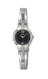 AAA 1:1 Replica Seiko-Usa Ladies Watches Black Dial Japanese Quartz 19MM SUJG43 Watch