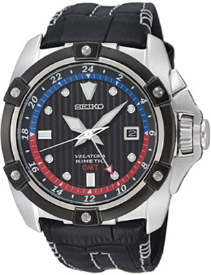 AAA 1:1 Replica Seiko-Velatura-Kinetic-Direct-Drive Mens Watches Black Dial 44MM SUN013P1 Watch