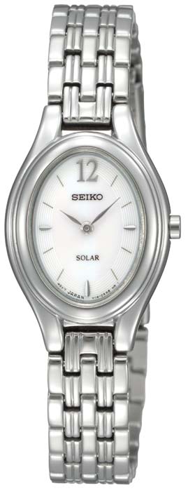 AAA 1:1 Replica Seiko-Solar Ladies Watches White Dial Solar 12MM SUP005P1 Watch