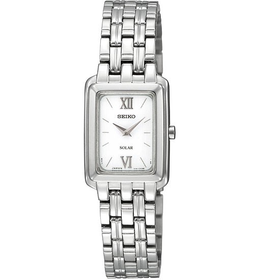 AAA 1:1 Replica Seiko-Solar Ladies Watches White Dial Solar 18MM SUP009P1 Watch