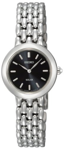 AAA 1:1 Replica Seiko-Usa Ladies Watches Black Dial Solar SUP047 Watch