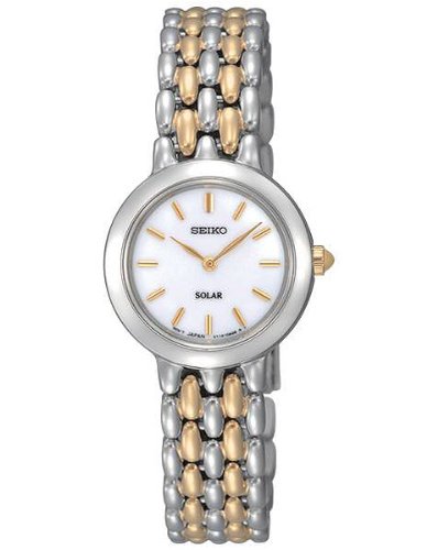 AAA 1:1 Replica Seiko-Usa Ladies Watches White Dial Solar 24MM SUP049 Watch