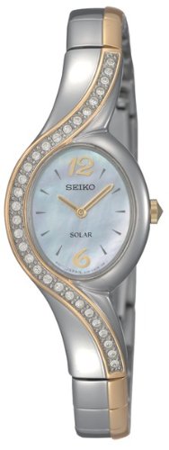 AAA 1:1 Replica Seiko-Usa Ladies Watches Mother Of Pearl Dial Solar 22MM SUP120 Watch