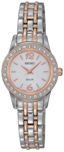 AAA 1:1 Replica Seiko-Women Ladies Watches White Dial Solar 25MM SUP130P9 Watch