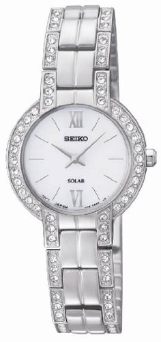 AAA 1:1 Replica Seiko-Usa Ladies Watches White Dial Solar 17MM SUP199 Watch