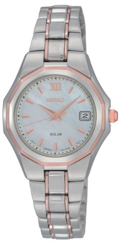 AAA 1:1 Replica Seiko-Usa Ladies Watches Mother Of Pearl Dial Solar 28MM SUT060 Watch