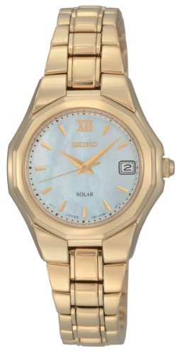 AAA 1:1 Replica Seiko-Usa Ladies Watches White Dial Solar 26MM SUT062 Watch