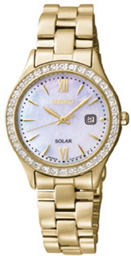 AAA 1:1 Replica Seiko-Solar Ladies Watches White Dial Solar 26MM SUT076P9 Watch