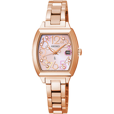 AAA 1:1 Replica Seiko-Lukia Ladies Watches Rose Gold Dial Quartz 24MM SUT104J1 Watch