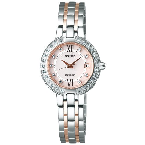 AAA 1:1 Replica Seiko-Japan-Domestic-Dolce-Exceline Ladies Watches Pink Dial Solar 25.8MM SWCW085_japan Watch