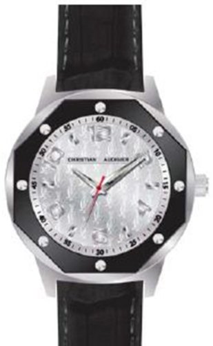 AAA 1:1 Replica Christian-Audigier Mens Watches Silver Dial Quartz 48MM SWI-657 Watch