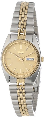 AAA 1:1 Replica Seiko-Usa Ladies Watches Gold Dial Quartz 24MM SWZ056 Watch