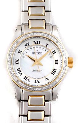 AAA 1:1 Replica Seiko-Women Ladies Watches White Dial quartz SXD774P1 Watch