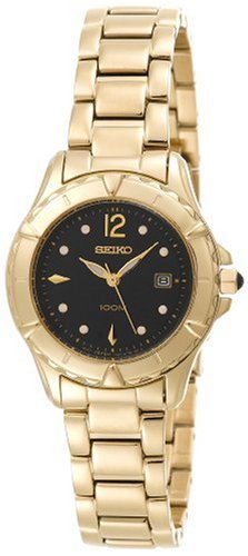 AAA 1:1 Replica Seiko-Usa Ladies Watches Black Dial Japanese Quartz 28MM SXDA96 Watch