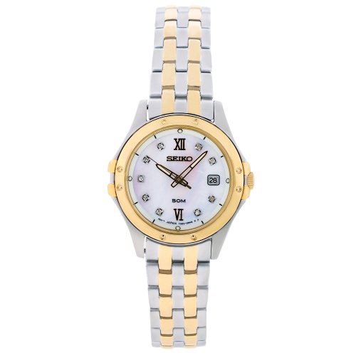 AAA 1:1 Replica Seiko-Women Ladies Watches White Dial Japanese Quartz 28MM SXDE22P9 Watch