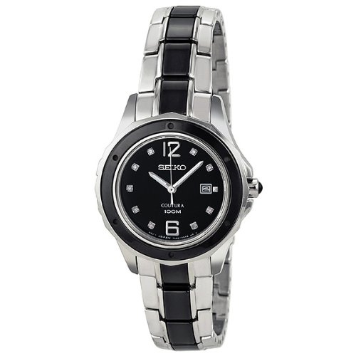 AAA 1:1 Replica Seiko-Coutura Ladies Watches Black Dial Quartz 31MM SXDF01P9 Watch