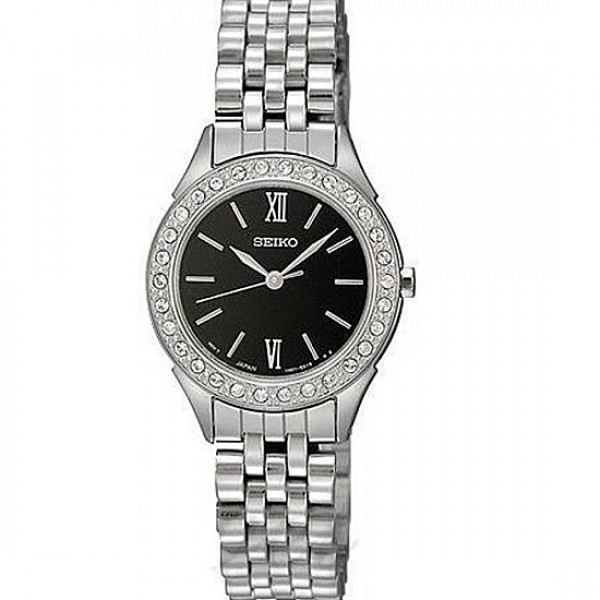 AAA 1:1 Replica Seiko-Women Ladies Watches Black Dial Quartz 27MM SXGP25P1 Watch