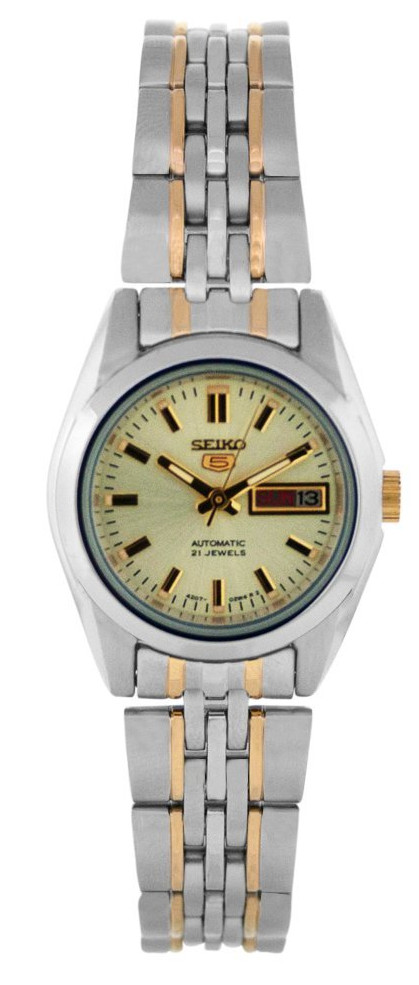 AAA 1:1 Replica Seiko-Women Ladies Watches Gold Dial Automatic 24MM SYMA37K1 Watch