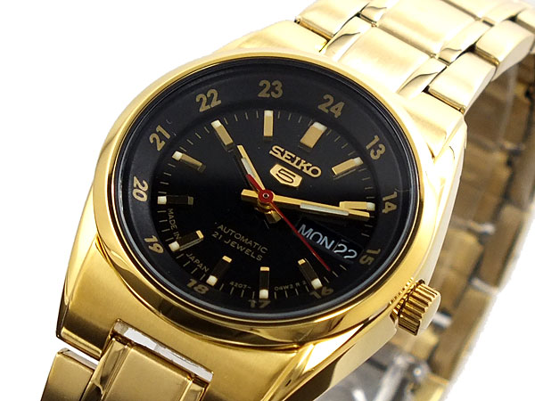 AAA 1:1 Replica Seiko-5 Ladies Watches Black Dial Automatic 24MM SYMC06J1 Watch